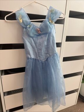 Girls Cinderella Light Blue Fairy Costume Dress - Brand Unknown